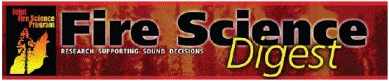 Joint Fire Science Program Digests